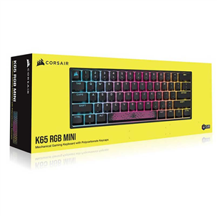 Corsair K65 Mini MX Red, SWE, black - Mechanical Keyboard