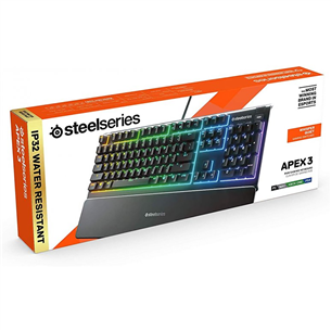 SteelSeries Apex 3, SWE, черный - Клавиатура