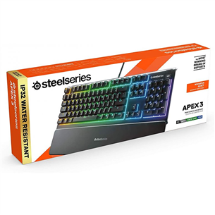 SteelSeries Apex 3, RUS, черный - Клавиатура