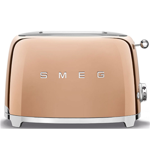 Smeg, в стиле 50-ых, 950 Вт, 2 ломтика, розовое золото - Тостер