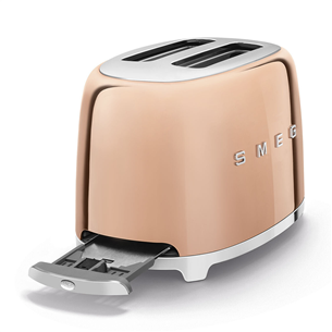 Smeg, в стиле 50-ых, 950 Вт, 2 ломтика, розовое золото - Тостер