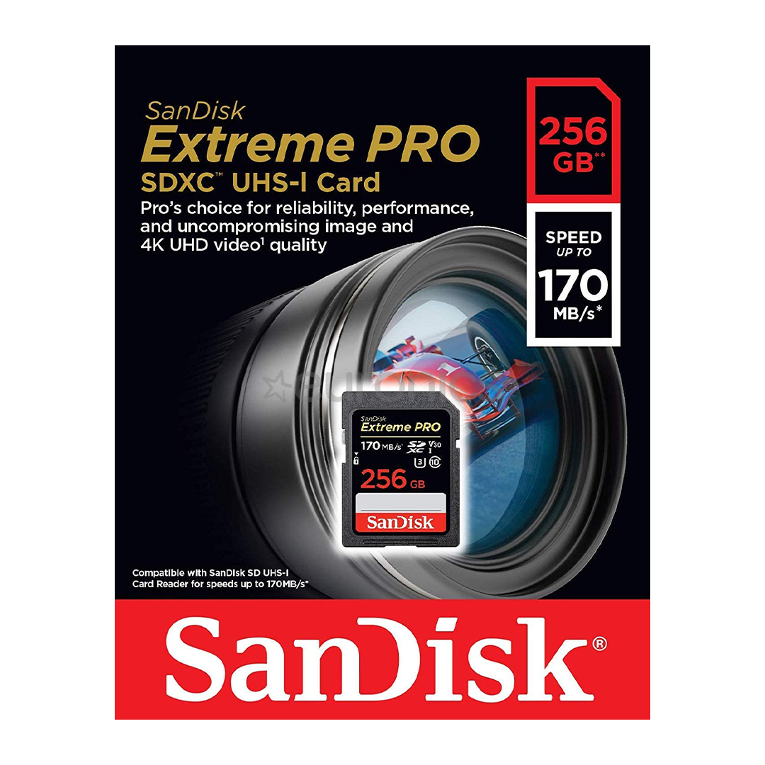 SDXC mälukaart SanDisk Extreme PRO (256 GB)