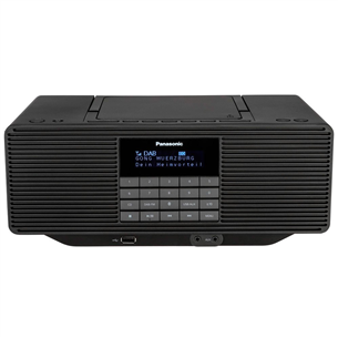 Panasonic RX-D70BT, FM, DAB+, USB, Bluetooth, AUX, must - Kaasaskantav magnetoola