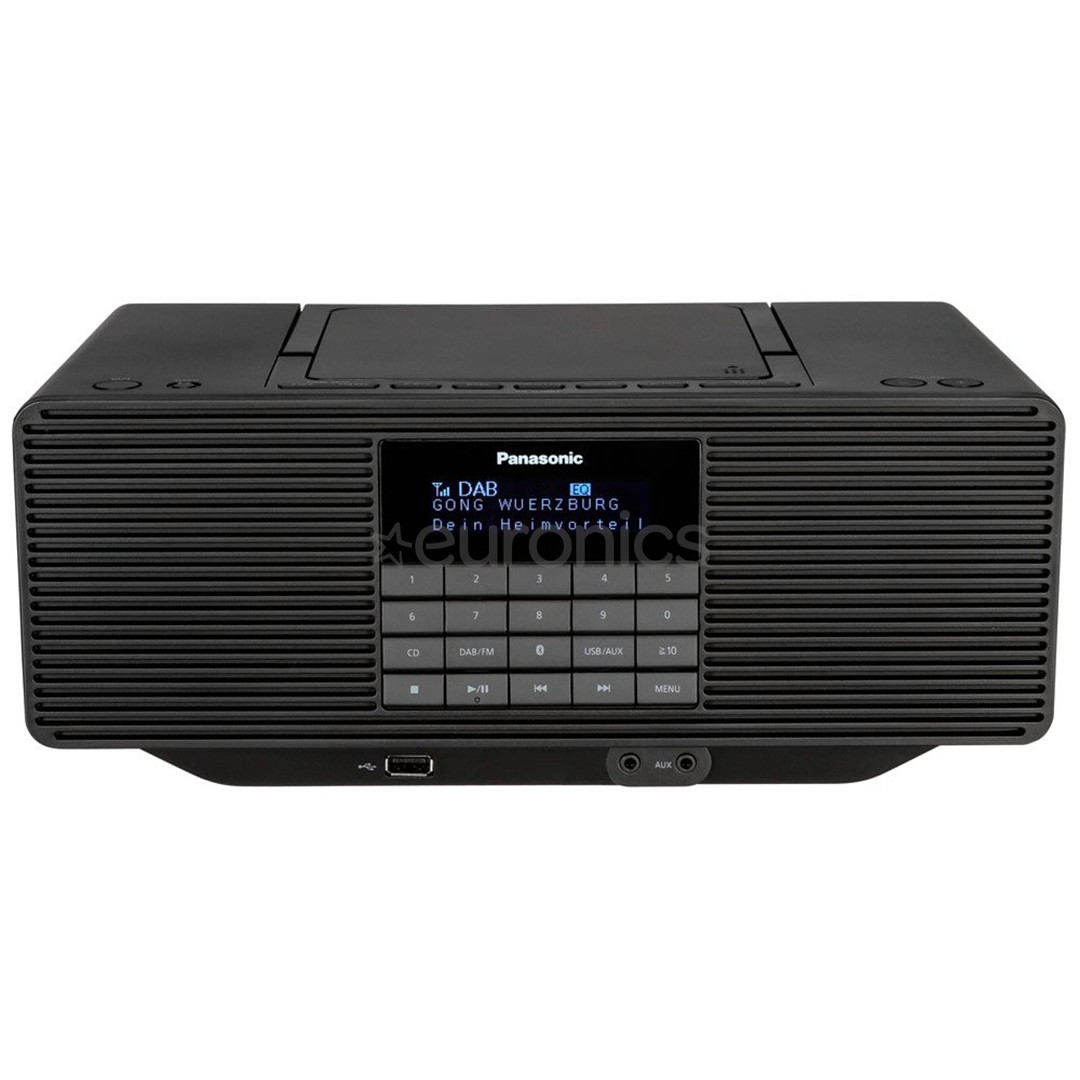 Panasonic RX-D70BT, FM, DAB+, USB, Bluetooth, AUX, black - Portable boombox
