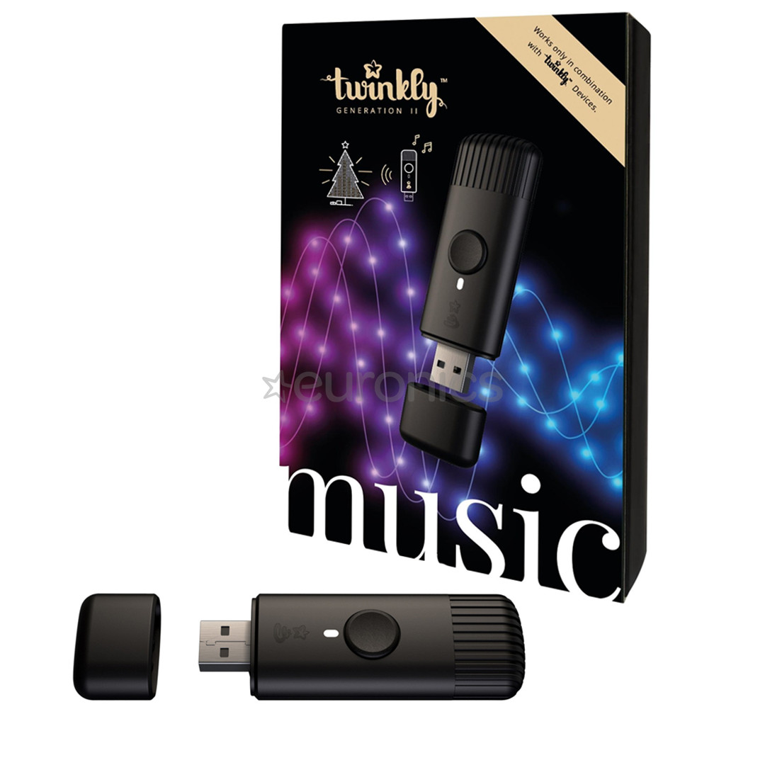 Twinkly Music, must - USB muusikaadapter