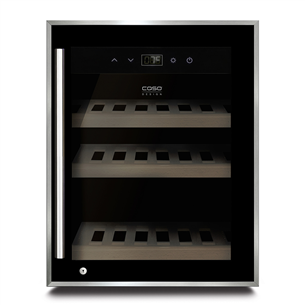 Caso WineSafe 12, 12 bottles, height 52 cm, black - Wine Cooler