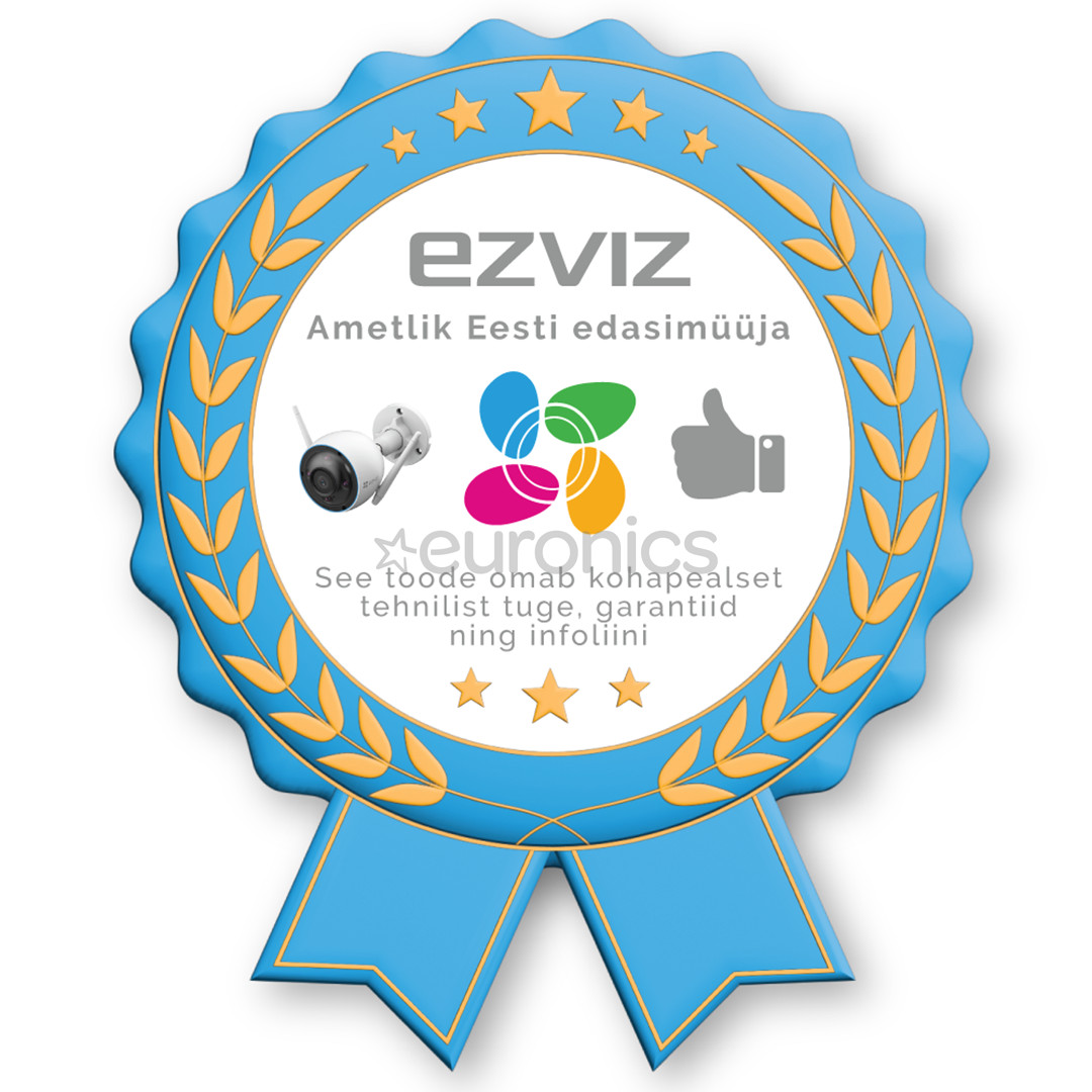 EZVIZ LC3, 4 Mpx, WiFi, inimese tuvastus, öörežiim, valge - Nutikas turvakaameraga seinalamp