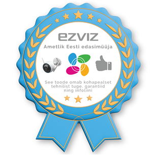 EZVIZ BM1 Bear, 2 МП, WiFi, ночной режим, голубой - Видеоняня на аккумуляторе