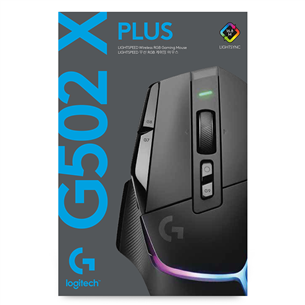 Logitech G502 X PLUS, black - Wireless Optical Mouse