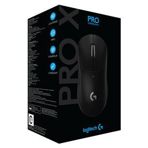 Logitech Pro X, must - Juhtmevaba optiline hiir