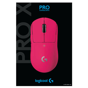 Logitech G Pro X, punane - Juhtmevaba optiline hiir