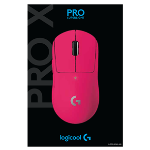 Logitech G Pro X, punane - Juhtmevaba optiline hiir