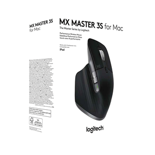 Logitech MX Master 3S, vaikne, must - Juhtmevaba hiir Macile