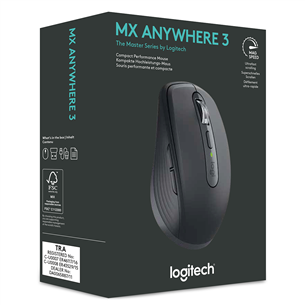 Logitech MX Anywhere 3, must - Juhtmevaba laserhiir