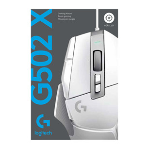 Logitech G502 X, valge - Juhtmega optiline hiir