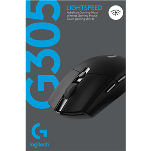 Logitech G305, must - Juhtmevaba optiline hiir