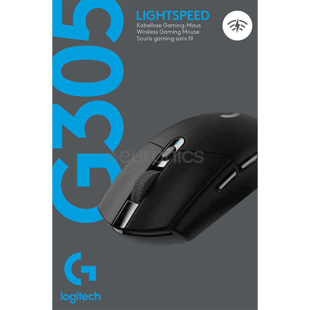 Logitech G305, must - Juhtmevaba optiline hiir