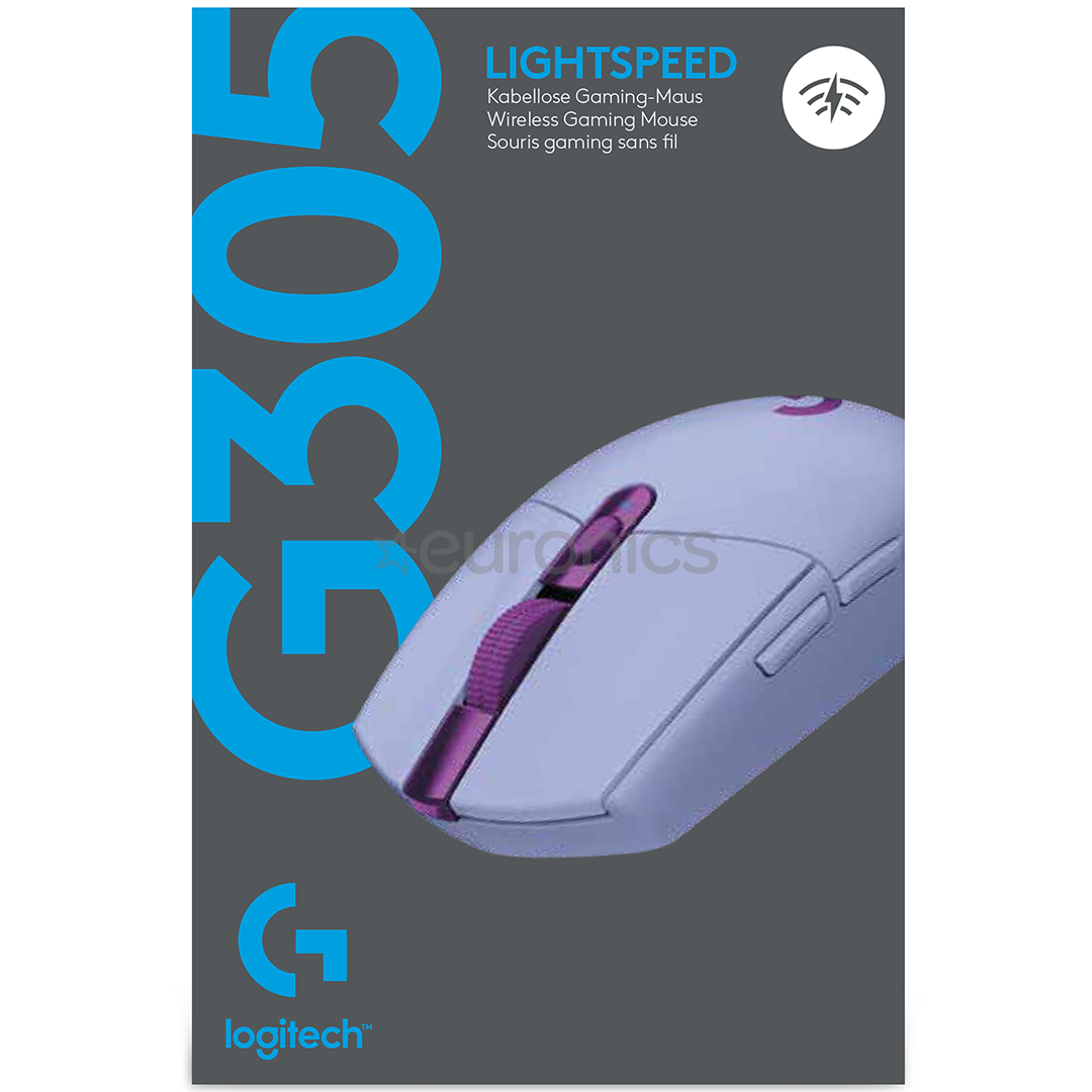 Logitech G305, сиреневый - Беспроводная оптическая мышь