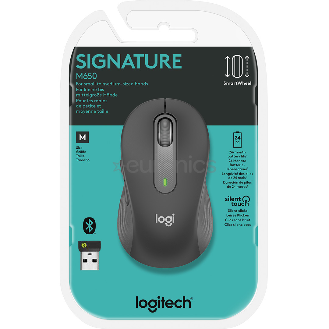 Logitech Signature M650, черный - Беспроводная оптическая мышь