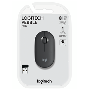 Logitech Pebble M350, black - Wireless Optical Mouse