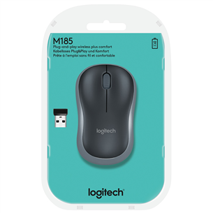 Logitech M185, gray/black - Wireless Optical Mouse