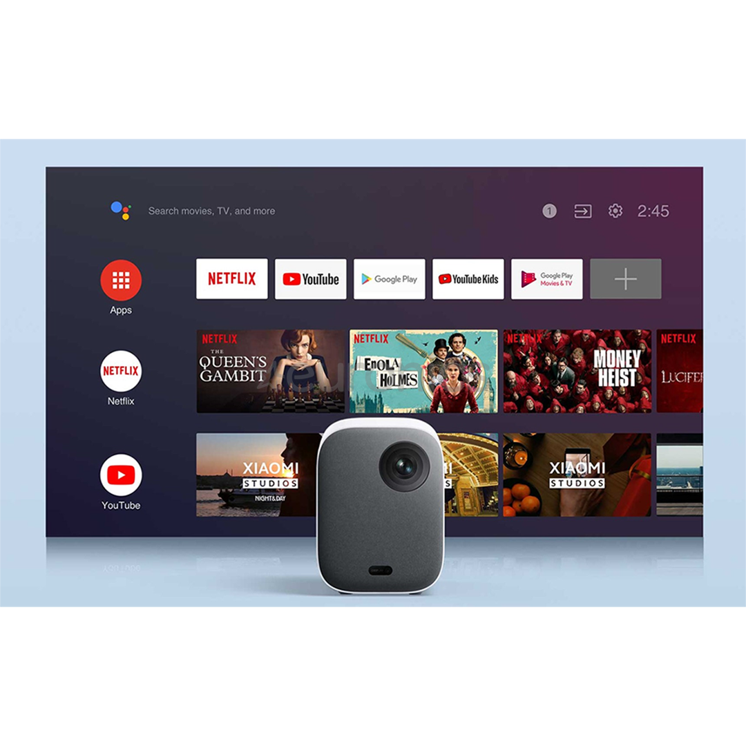 Xiaomi Mi Smart Projector 2, FHD, 500 lm, WiFi, valge/must - Nutikas projektor