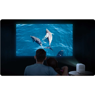 Xiaomi Mi Smart Projector 2, FHD, 500 lm, WiFi, valge/must - Nutikas projektor