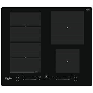 Whirlpool, width 59 cm, frameless, black - Built-in Induction Hob