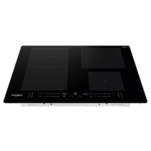 Whirlpool, width 59 cm, frameless, black - Built-in Induction Hob