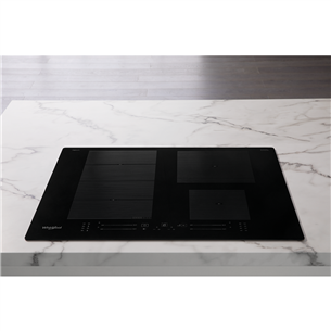 Whirlpool, width 59 cm, frameless, black - Built-in Induction Hob