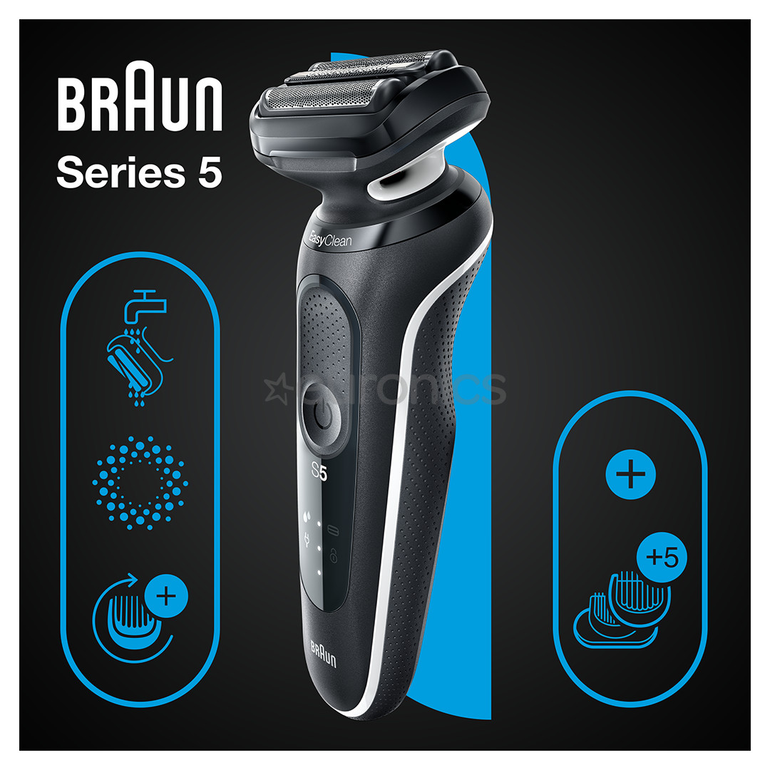Braun Series 5, Wet & Dry, must - Pardel