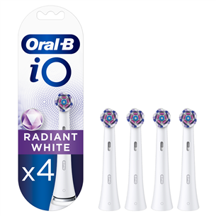 Braun Oral-B iO Radiant White, 4 tk, valge - Varuharjad