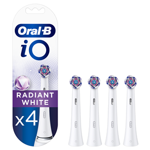 Braun Oral-B iO Radiant White, 4 pcs, white - Spare brush heads