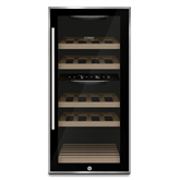 Caso WineComfort 24, 24 pudelit, kõrgus 83 cm, must/roostevaba teras- Veinikülmik