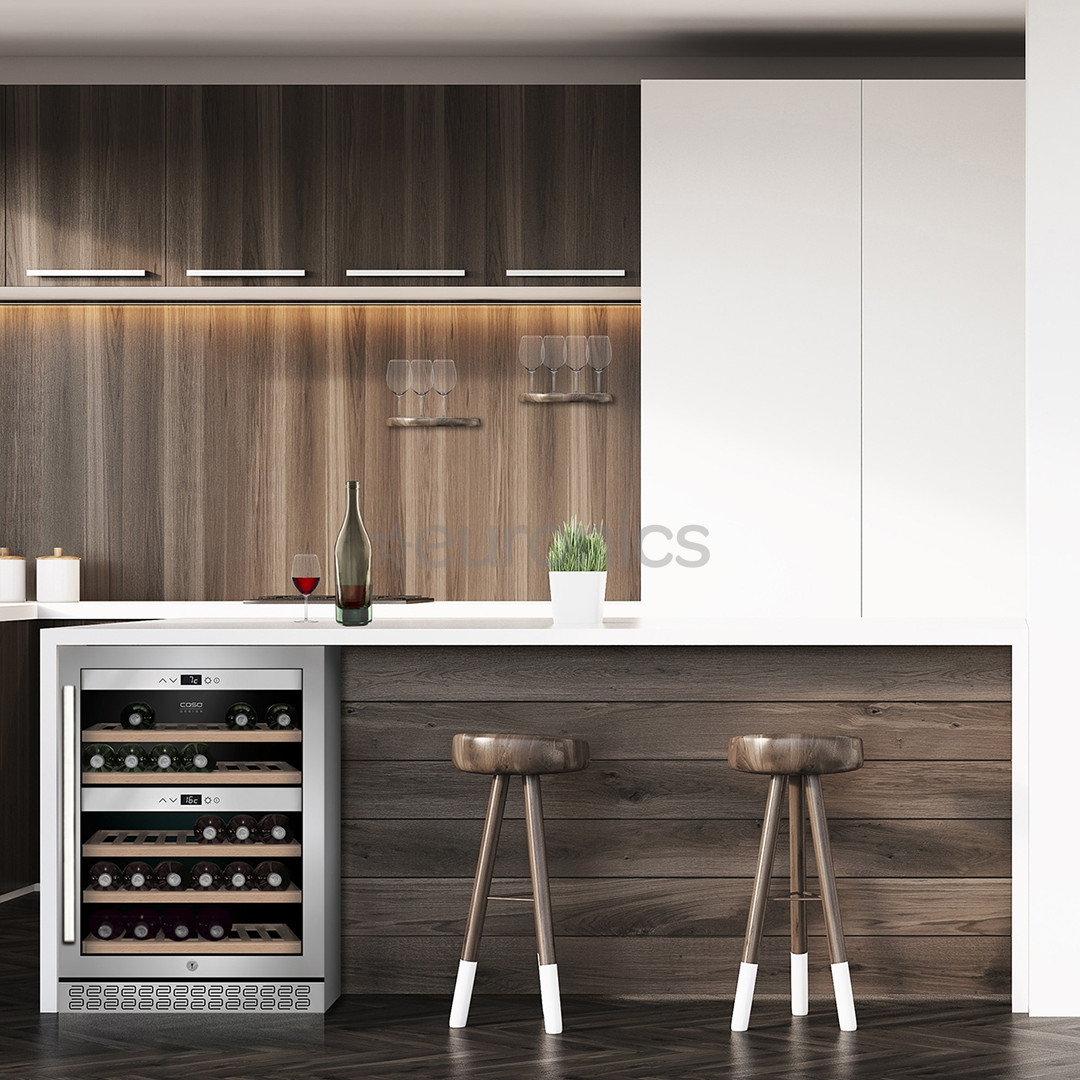 Caso WineChef Pro 40, 40 bottles, height 83 cm, stainless steel - Wine Cooler