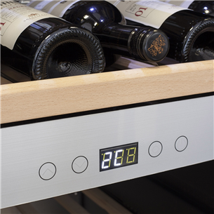 Caso WineChef Pro 40, 40 бутылок, высота 83 см, нерж. сталь - Винный шкаф