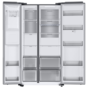 Samsung, Family Hub, 614 L, height 178 cm, stainless steel - SBS Refrigerator