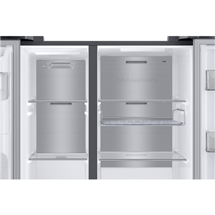 Samsung, Family Hub, 614 L, height 178 cm, stainless steel - SBS Refrigerator