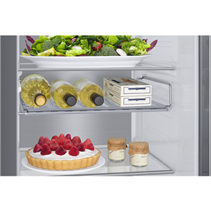 Samsung, Family Hub, 614 L, height 178 cm, stainless steel - SBS Refrigerator