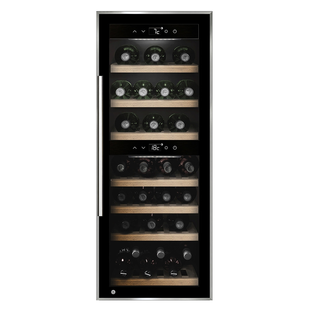 Caso WineComfort 38, 38 бутылок, высота 104 см, черный - Винный шкаф