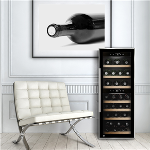 Caso WineComfort 38, 38 бутылок, высота 104 см, черный - Винный шкаф