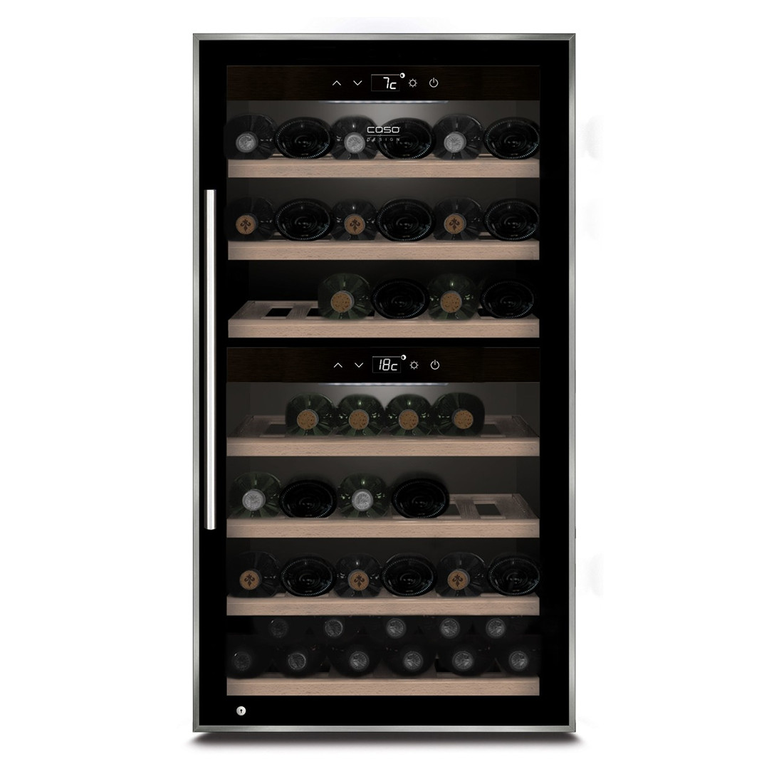 Caso WineComfort 66, 66 pudelit, kõrgus 104 cm, must - Veinikülmik