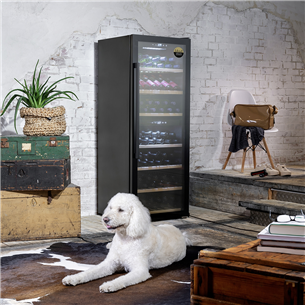 Caso WineExclusive 126 Smart, 126 bottles, height 159 cm, black - Wine Cooler