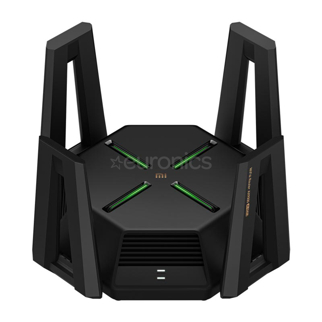 Xiaomi Mi Router AX9000, WiFi 6, black - WiFi router