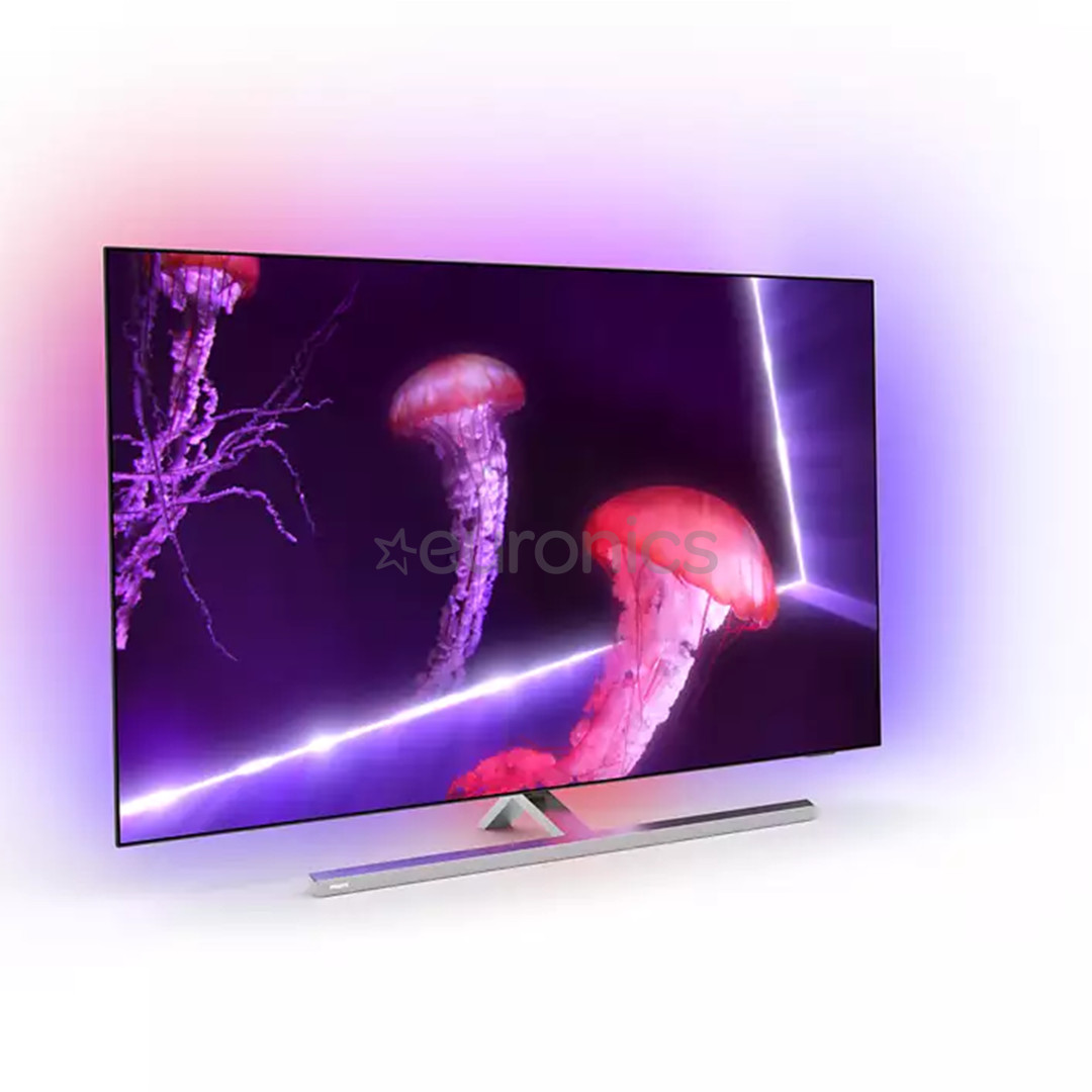Philips OLED857, 48", 4K UHD, OLED, central stand, gray - TV
