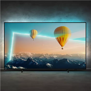 Philips PUS8007, 70'', 4K UHD, LED LCD, боковые ножки, черный - Телевизор