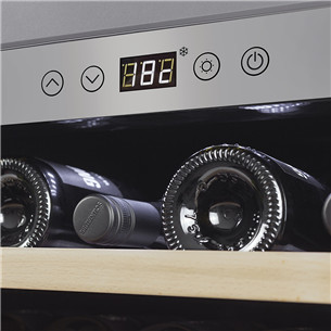 Caso WineSafe 18, 18 pudelit, kõrgus 46 cm, roostevaba teras - Integreeritav veinikülmik