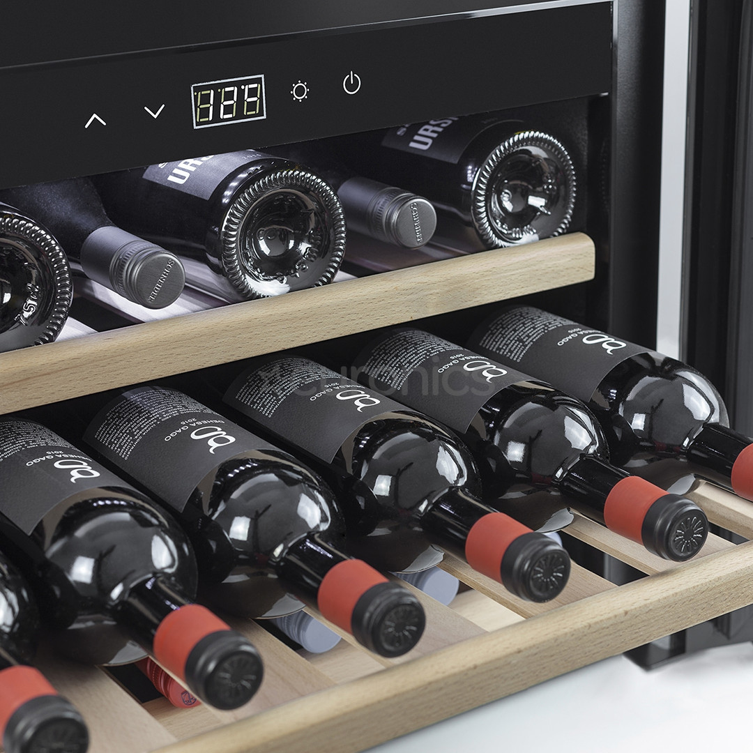 Caso WineSafe 18, 18 bottles, height 46 cm, black - Built-in Wine Cooler