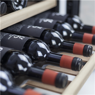 Caso WineSafe 18, 18 бутылок, высота 46 см, черный - Интегрируемый винный шкаф