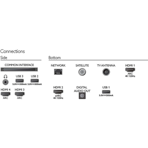 Philips PML9507, 55'', 4K UHD, Mini LED, jalad äärtes, hall - Teler